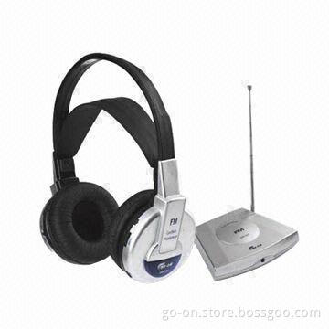 Home Audio Use Multifunction Wireless Headphone with Built-in Microphone Transmitter